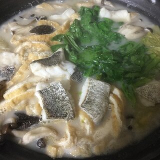 鱈のごま豆乳鍋